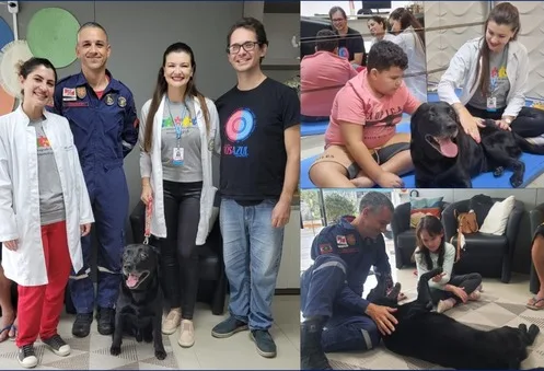 Porto Belo utiliza cães para aprimorar processo terapêutico em pacientes autistas