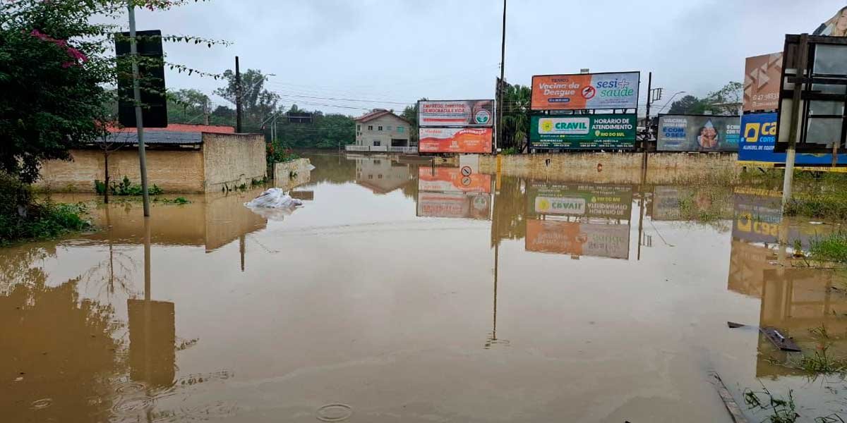 Chuvas em SC: em três dias volume registrado é maior do que o esperado para todo o mês de maio Chuvas em SC: em três dias volume registrado é maior do que o esperado para todo o mês de maio