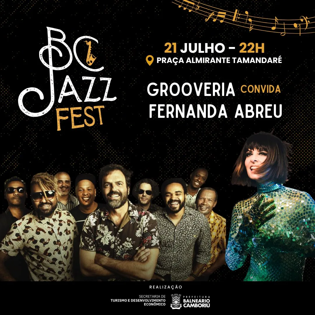 60 anos: BC Jazz Fest levará música à Praia Central de 19 a 21 de julho